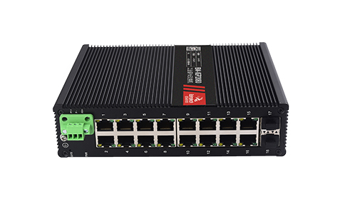 佰馬管理型 2 光 16 電千兆工業(yè)交換機(jī)，支持WEB管理，SNMP、VLAN等，支持環(huán)形拓?fù)?、星型拓?fù)?、總線拓?fù)涞冉M網(wǎng)，廣泛應(yīng)用于智能交通、智慧樓宇、智慧工廠、智慧園區(qū)、智慧城市等領(lǐng)域。